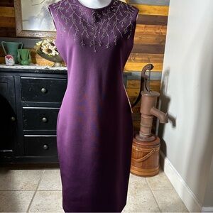 Calvin Klein Sheath Sequined Dress